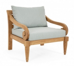  Lounge Teak Karuba Aqua 80X80X75cm    Epilegin.