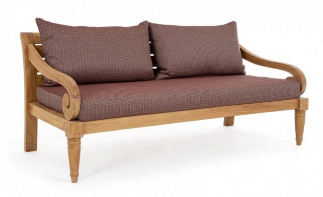   Lounge Teak "Karuba" Wine 165X80X75cm    Epilegin. 