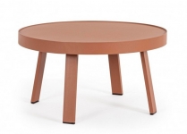  Τραπεζάκι Αλουμινίου Coffee Table Spyro Terra Φ71X38cm 