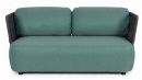   Textil Palmer Charcoal-Jade 2 Seats 167x86x79cm 