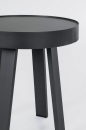  Τραπεζάκι Αλουμινίου Coffee Table Spyro Charcoal Φ41X46cm 