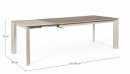  Briva Grey-Taupe Ex Table 160-220X90 