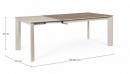  Briva Grey-Taupe Ex Table 140-200X90 