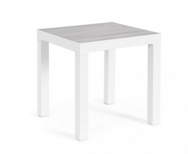    Kledi White Coffee Table 50X50X46cm    Epilegin. 