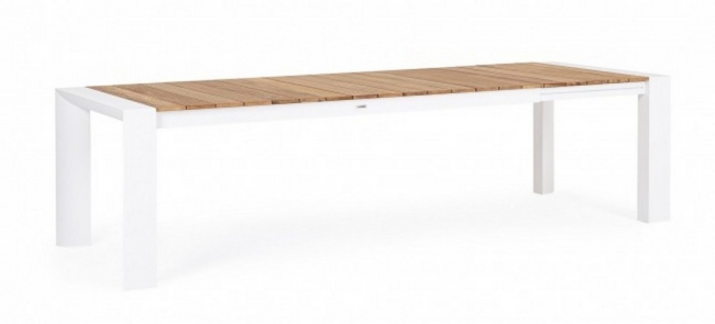  Τραπέζi Αλουμινίου-Teak επεκ/μενο Cameron White 228/294X100X75cm από την εταιρία Epilegin. 