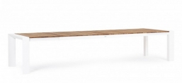 Τραπέζi Αλουμινίου-Teak επεκ/μενο Cameron White 253/319/384x110x75cm από την εταιρία Epilegin. Τραπέζi Αλουμινίου-Teak επεκ/μενο Cameron White 253/319/384x110x75cm από την εταιρία Epilegin.