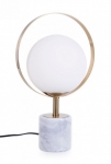  Επιτραπέζιο φωτιστικό "Sphere" μάρμαρο λευκό Φ25x43εκ 