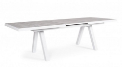  Τραπέζι Αλουμινίου επεκ/μενο Krion White 205X265X103cm 