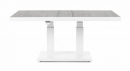  Τραπέζι Αλουμινίου Truman White με ρύθμιση υψους 140X85X49/72cm 