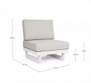   Lounge Modular Infinity White 70X87x80cm 