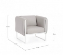   Lounge Pixel Sand Armchair 76x74x72cm 