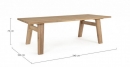    Teak Trenton 240X100X75cm 