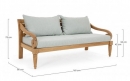   Lounge Teak "Karuba" Aqua 165X80X75cm 