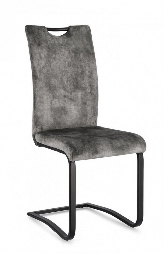  Kenneth Grey Velvet Chair    Epilegin. 