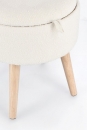  Zoya White Storage Stool W-Tray 