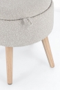  Zoya Light Grey Storage Stool W-Tray 