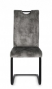  Kenneth Grey Velvet Chair 