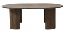  Orlando Brown Oval Coffe Table 130X80 