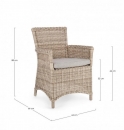   Rattan Jupiter Natural 64x66x88cm 