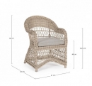   Rattan Jupiter Natural 61x66x84cm 