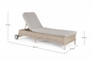   Rattan Jupiter Natural 66x190X97cm 