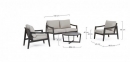    Set 4pcs Sirenus Charcoal 