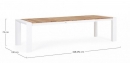  Τραπέζi Αλουμινίου-Teak επεκ/μενο Cameron White 228/294X100X75cm 