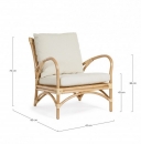   Lounge Bamboo Alicante 62x82x73cm 