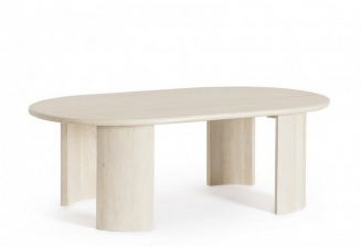 Orlando Nat Oval Coffe Table 130X80