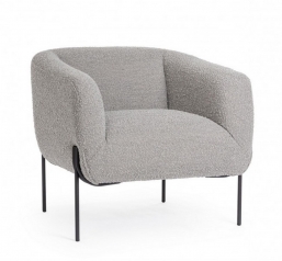 Claudine Grey Boucle` Armchair    Epilegin.