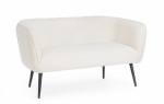 Avril White Boucle` 2Seats Sofa