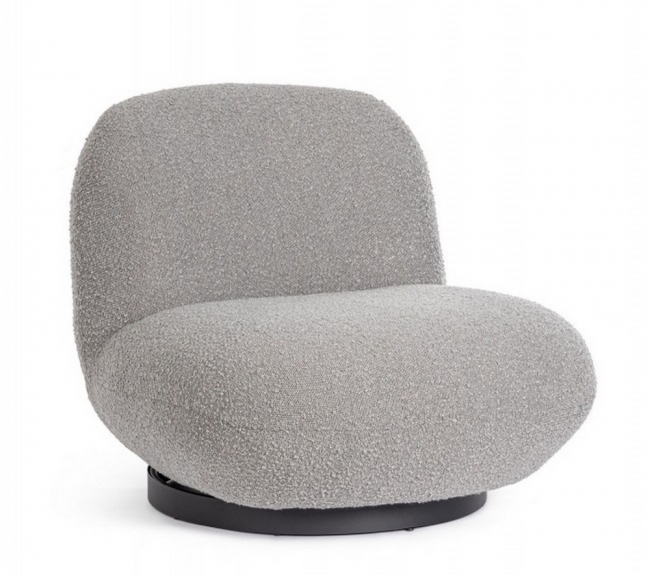  Margot Grey Boucle` Armchair    Epilegin. 