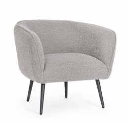 Avril Grey Boucle` Armchair    Epilegin.