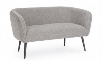 Avril Grey Boucle` 2Seats Sofa