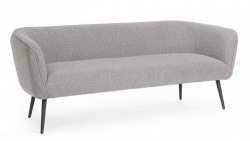  Avril Grey Boucle` 3Seats Sofa 