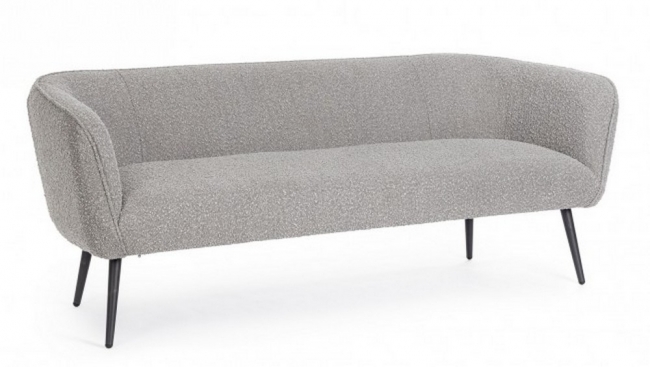  Avril Grey Boucle` 3Seats Sofa    Epilegin. 