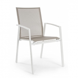   & Textilene Cruise White 57X57X87.5cm    Epilegin.