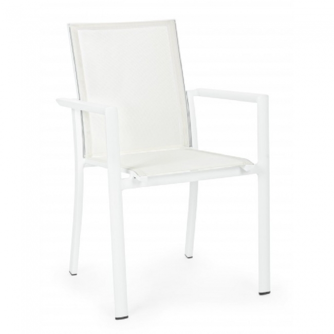  Πολυθρόνα αλουμινίου Textilene White Konnor 56X60X88cm από την εταιρία Epilegin. 