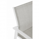  Πολυθρόνα Αλουμινίου & Textilene Crozet White 57X62X88cm 
