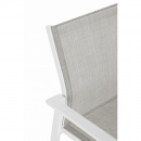    & Textilene Crozet White 57X62X88cm 