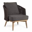   Teak & Rope Deluxe 4pcs Ninfa Black 