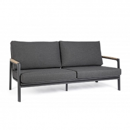 Καναπές Αλουμίνιο & Teak Jalisco Charcoal 192X87X86cm από την εταιρία Epilegin. Καναπές Αλουμίνιο & Teak Jalisco Charcoal 192X87X86cm από την εταιρία Epilegin.