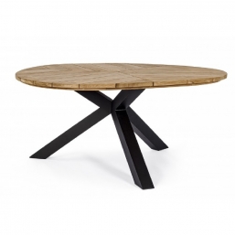 Τραπέζι αλουμίνιο & Teak Round Palmdale Charcoal Φ160Χ77cm από την εταιρία Epilegin. Τραπέζι αλουμίνιο & Teak Round Palmdale Charcoal Φ160Χ77cm από την εταιρία Epilegin.