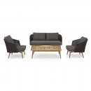  Teak & Rope Ninfa Dark 160X82X74cm 