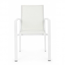  Πολυθρόνα αλουμινίου Textilene White Konnor 56X60X88cm 