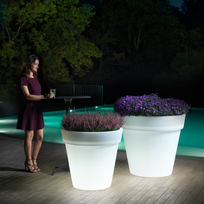   Lyxo Design Led "Easy Luminous Cache Pot" 80x75cm    Epilegin. 