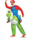    "Mario riding Yoshi" 