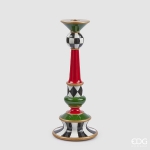 Χριστουγεννιάτικο Κηροπήγιο "Σκακιέρα" Φ14cm x 35cm  Χριστουγεννιάτικο Κηροπήγιο "Σκακιέρα" Φ14cm x 35cm