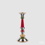 Χριστουγεννιάτικο Κηροπήγιο "Σκακιέρα" Φ14cm x 28cm  Χριστουγεννιάτικο Κηροπήγιο "Σκακιέρα" Φ14cm x 28cm