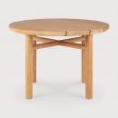  Teak Quatro outdoor coffee table D59 X H38cm 